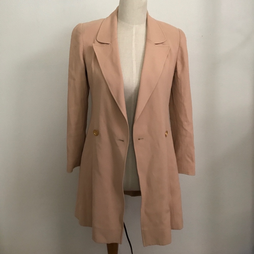 CHANEL nude driving jacket