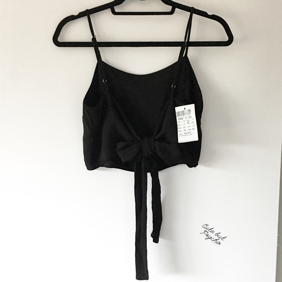 BNWT black Kimberley tie back top - Picture 3 of 4