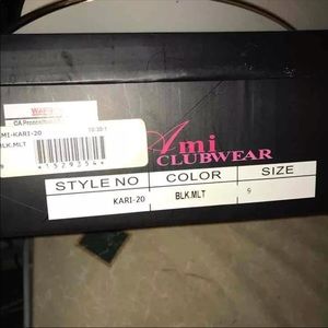 Black multicolored heels 👠