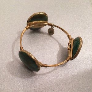 Bourbon and Boweties green sparkle bangle