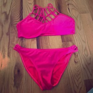 Hot pink bikini