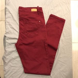 ZARA Red "Trafaluc" Jeans