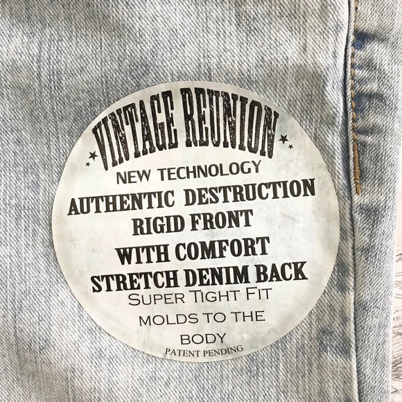 NEW Vintage Reunion Distressed Skinny - Picture 4 of 4