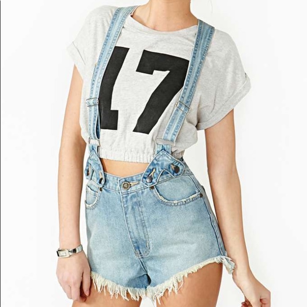 High waisted overalls