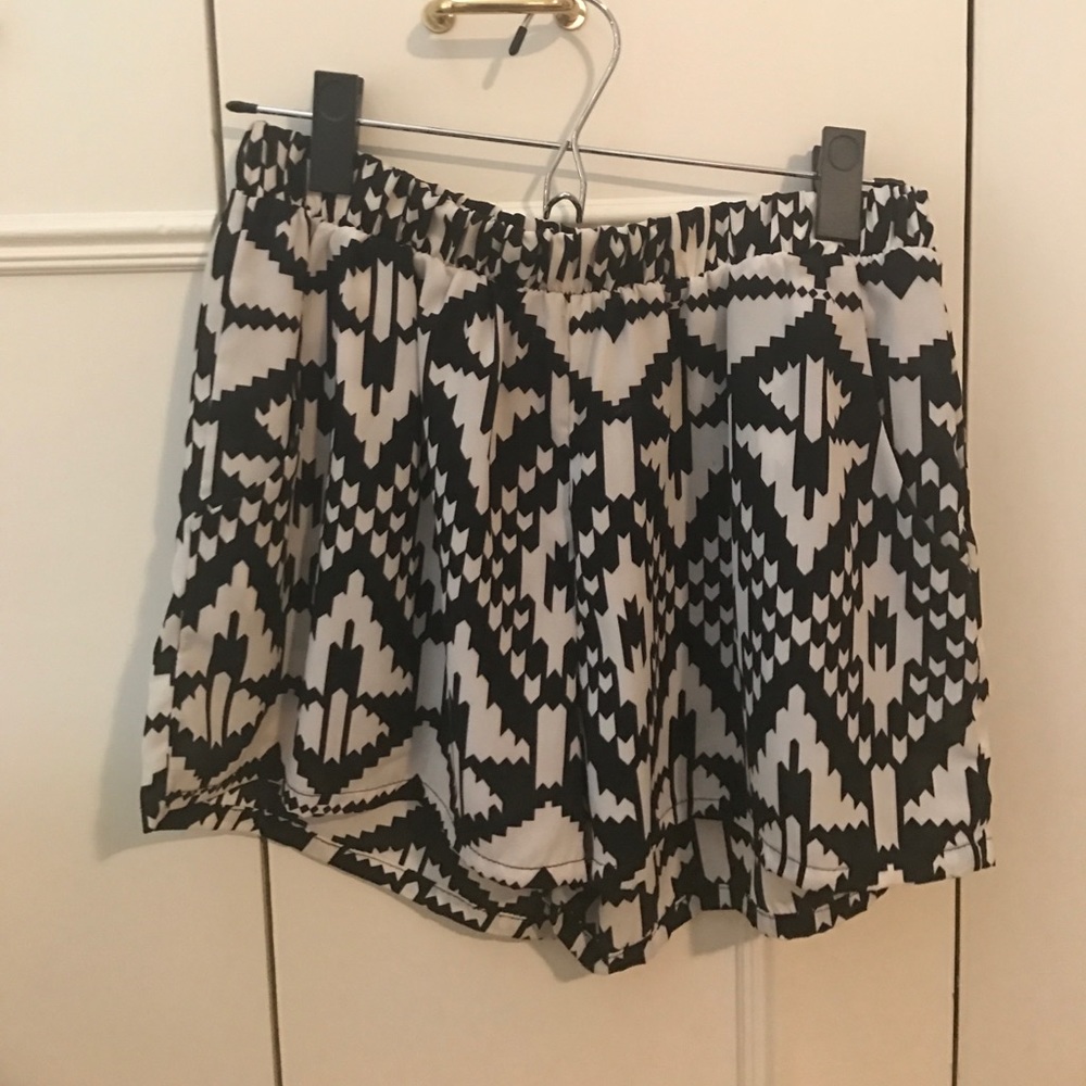 Aztec print shorts