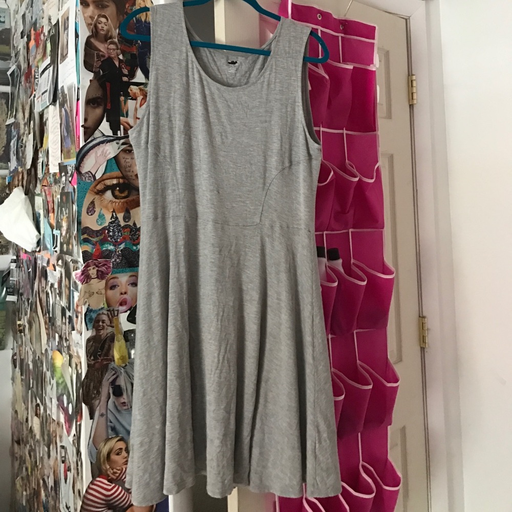Gray Skater Dress