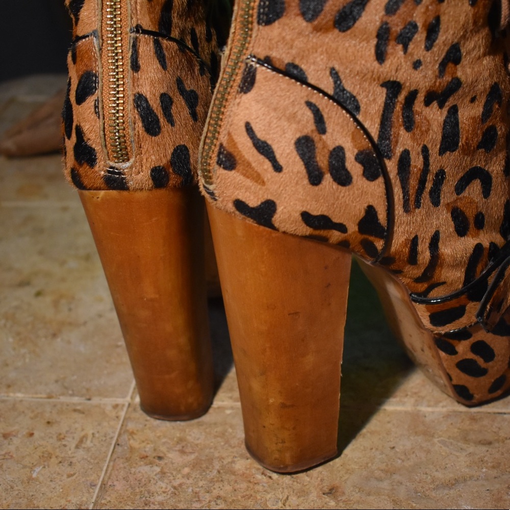 🆑Steve Madden fur leopard print heels - Picture 6 of 8
