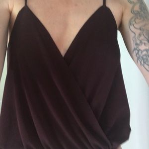 Eggplant Brandy Melville Crop