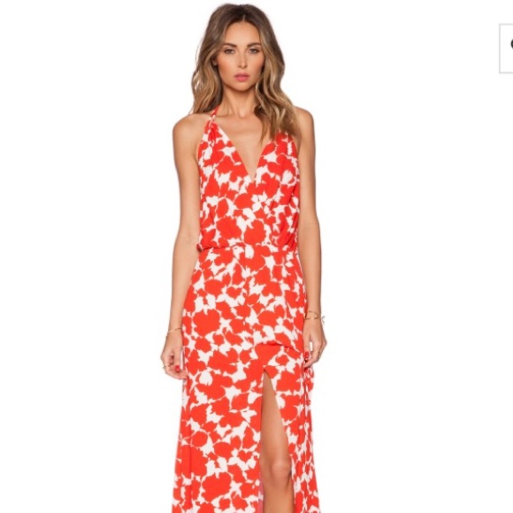 NEW Karina Grimaldi Noah Maxi dress in flora -med