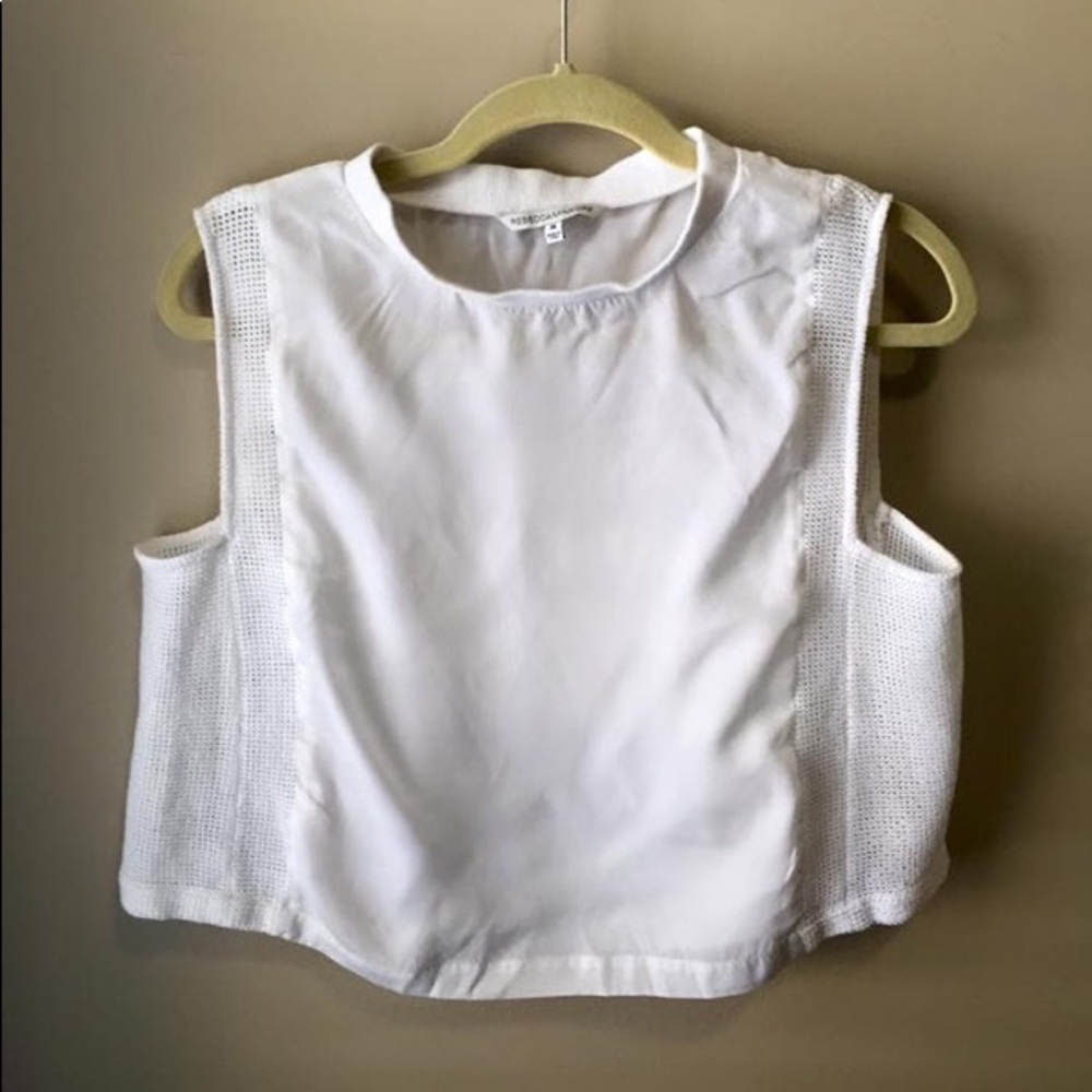 Rebecca Minkoff 'Oasis' Mesh Panel Crop Top