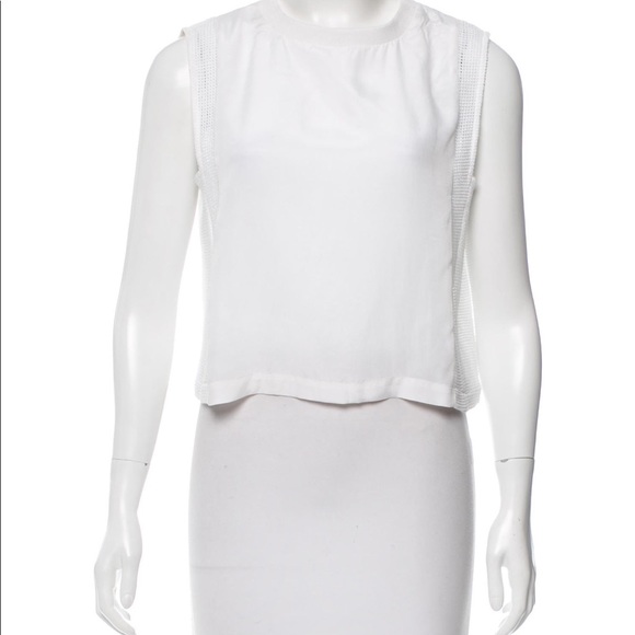 Rebecca Minkoff 'Oasis' Mesh Panel Crop Top - Picture 4 of 6