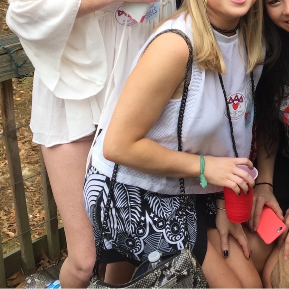 Rebecca Minkoff 'Oasis' Mesh Panel Crop Top - Picture 6 of 6