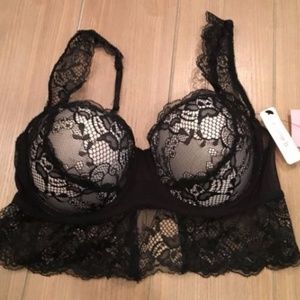 NWT Sophie B Sexy Lace Push Up bra 36C