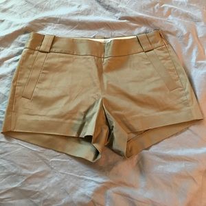 J. Crew tan dress shorts