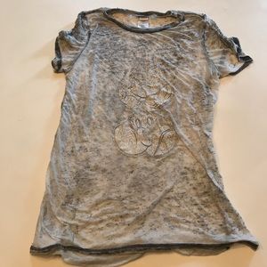 Girls Disney Mickey Mouse See Thru Tee