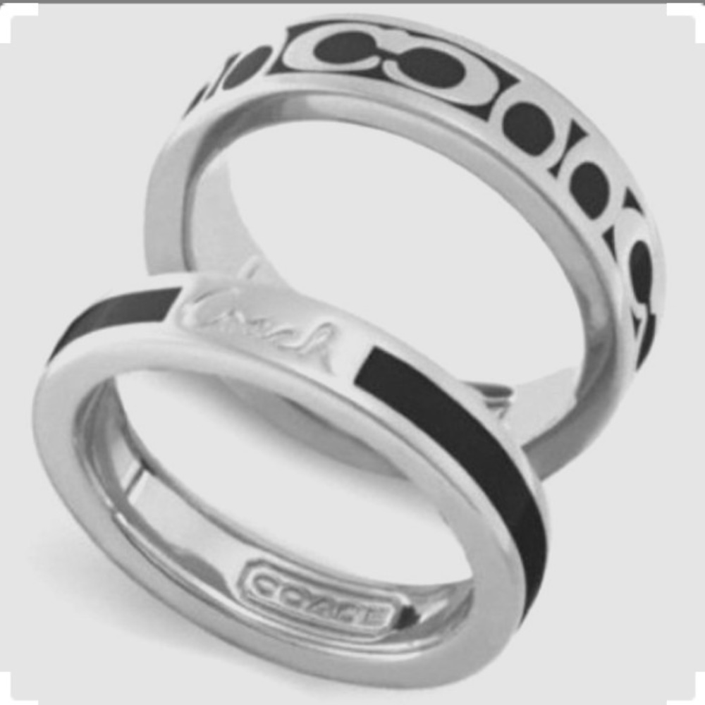Sz.7)Miranda Signature COACH Ring Set