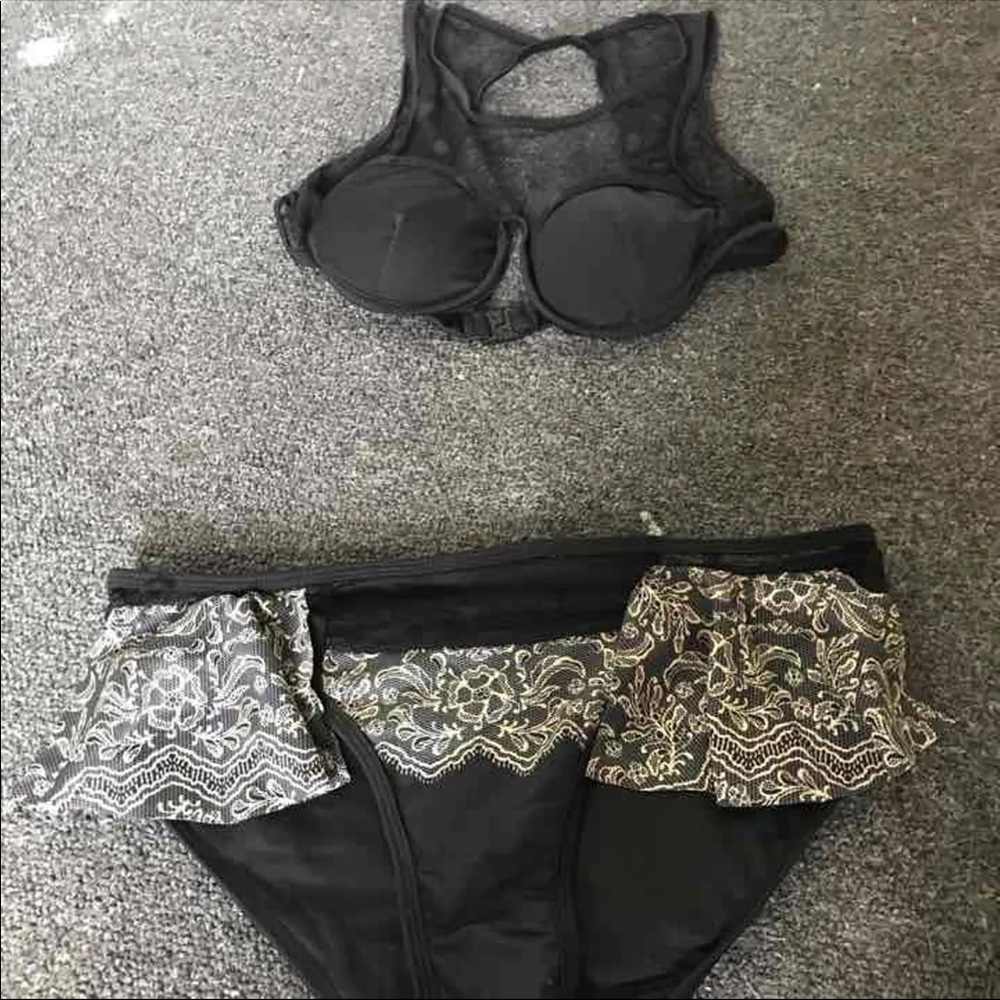High waisted bathing suit