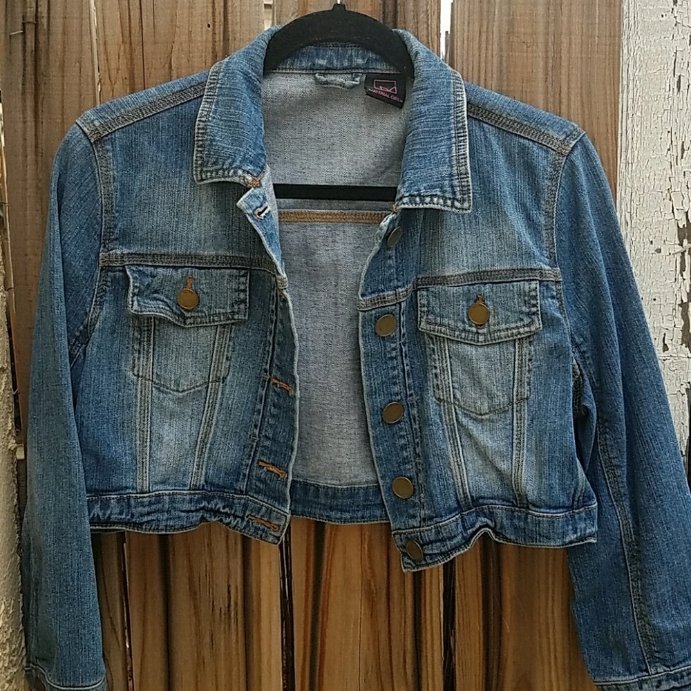 Material girl half denim jacket