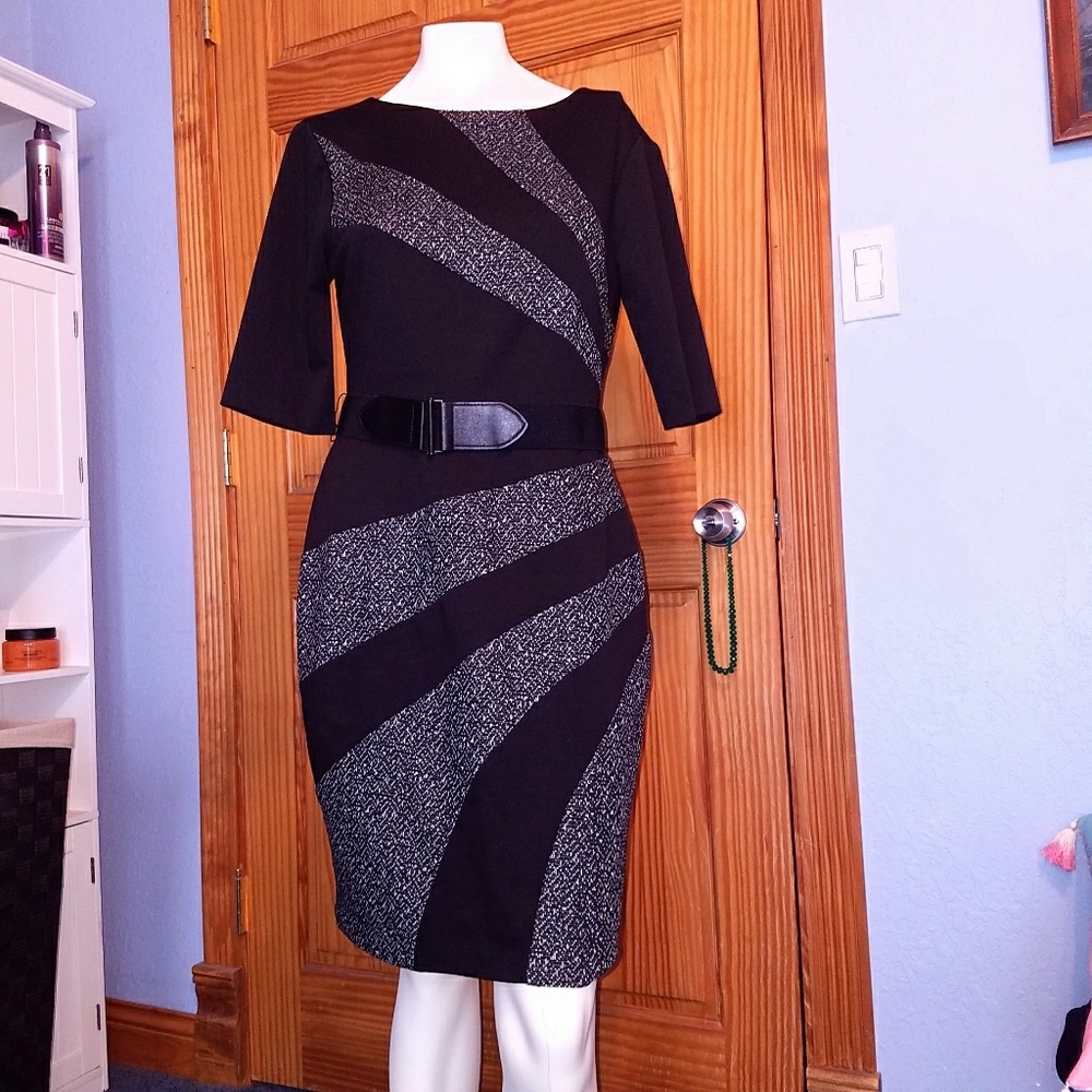 Black and grey dress 