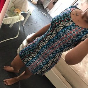 Aztec Print Dress