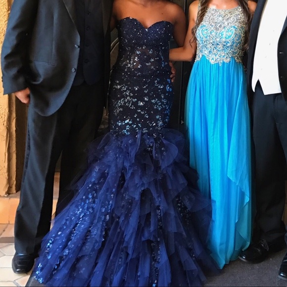Strapless Jovani Prom Dress