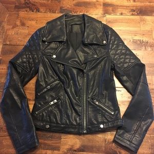 Faux leather jacket