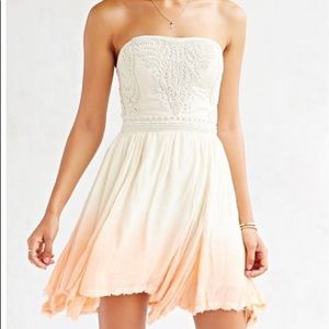 Embellished ombré sunset dress mini