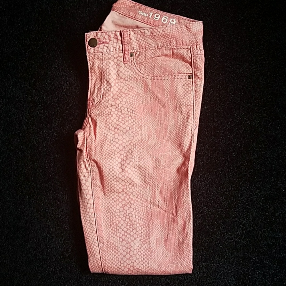 GAP Always Skinny Snakeprint jeans