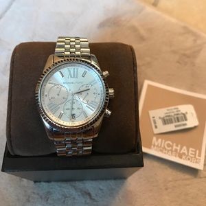 Silver Michael Kors ladies watch