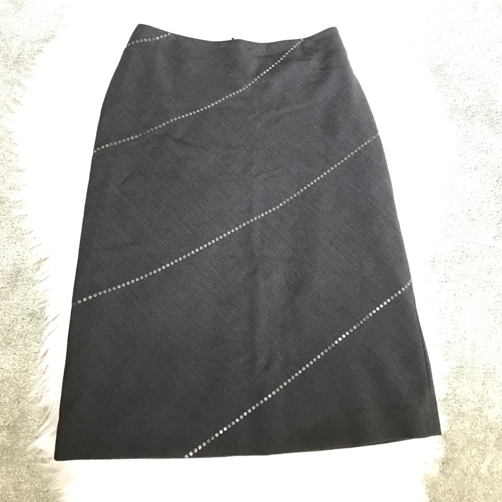 ARMANI EXCHANGE AX Dark Gray Pencil Skirt
