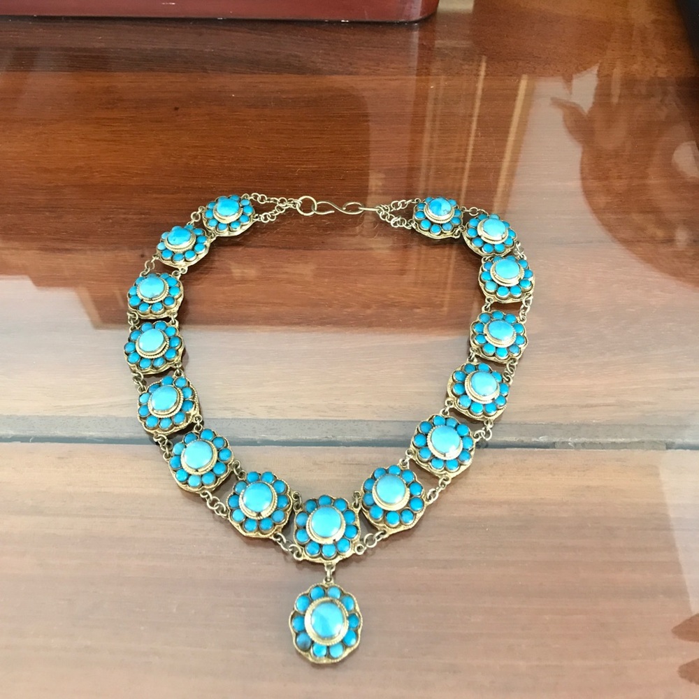 Antique turquoise necklace