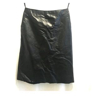 Kenneth Cole 100% genuine leather skirt
