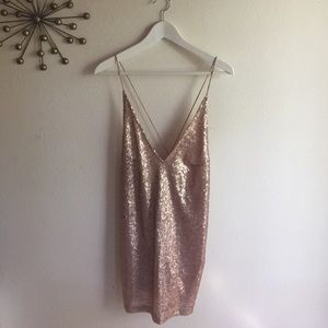 Motel Sequin Dress