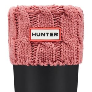 Hunter Boot Socks, M  💖Pink Cable Knit💖 NWT