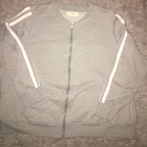 Gray Bomber Jacket