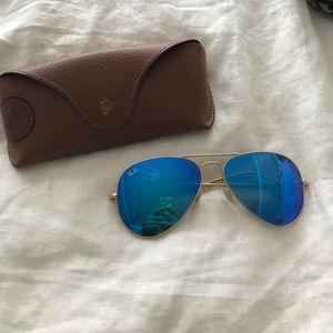Blue flash Ray Bans