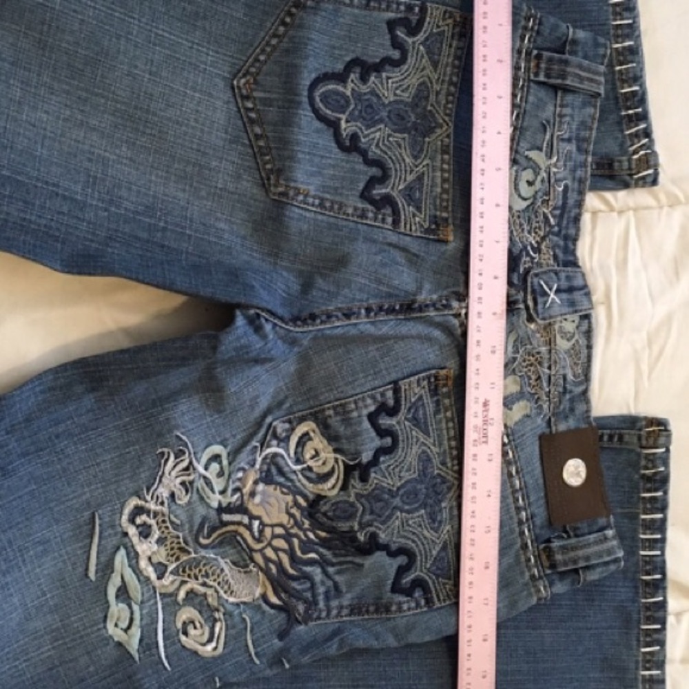 Antik embroidered denim jeans  gorgeous! 30 8-10