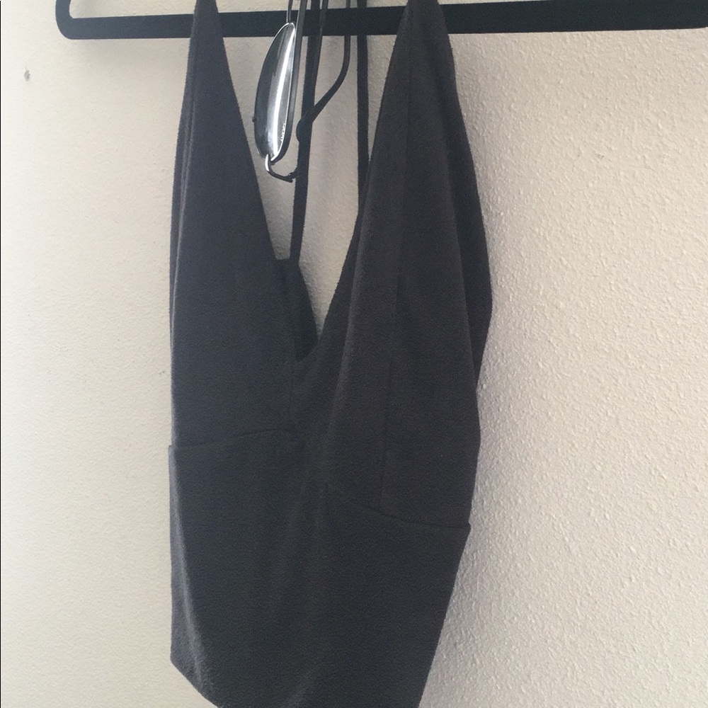 Summer Faux Suede Crop Top Sexy