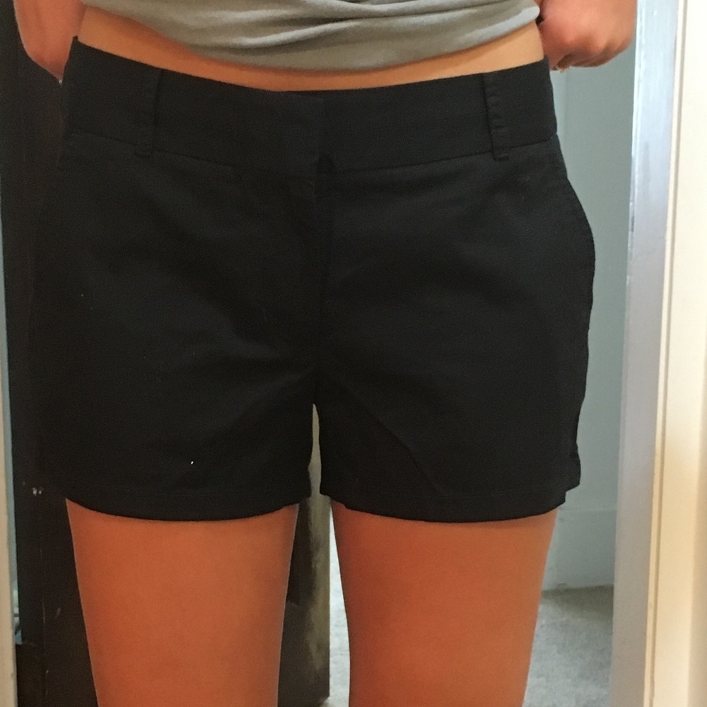 J Crew black chino shorts