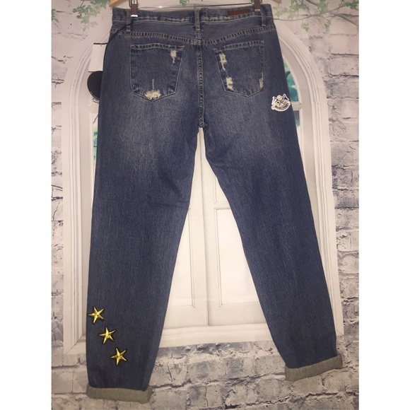 Articles of Society Distressed Jeans Tiger Patches - Picture 3 of 8