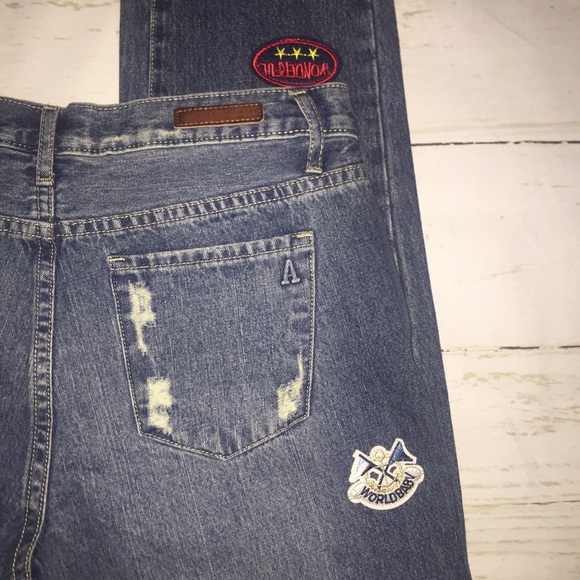 Articles of Society Distressed Jeans Tiger Patches - Picture 7 of 8