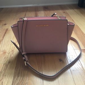 Michael Kors Selma Saffiano Leather Messenger