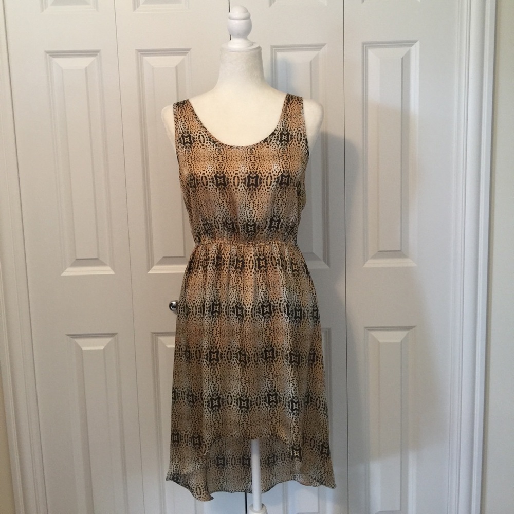Topshop High-Low Printed Dress