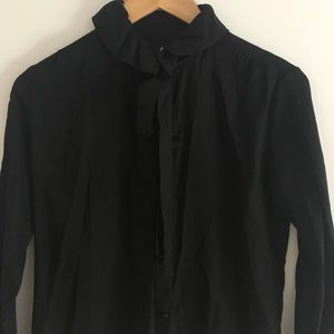 APC Ruffled Neck w/ Tie button down