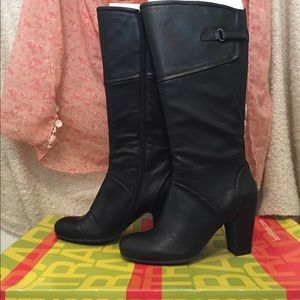 NIB Black Leather boots