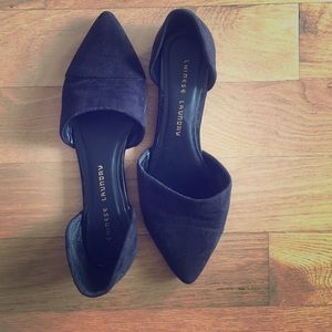 Chinese Laundry Black Suede Flats