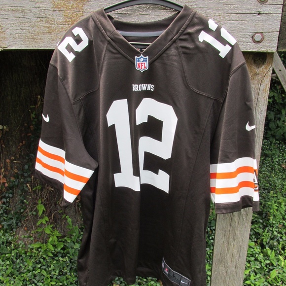 Men's Cleveland Browns Historic Logo Colt McCoy Nike White Game Jersey