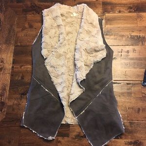Faux fur vest