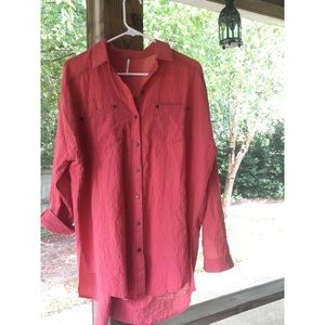 Free People Button Up Shirt