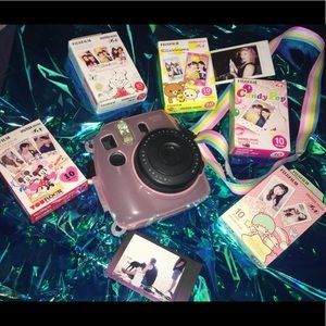 💖 instax mini 8 + 5 films, hard cover, & strap 💖